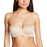 Susa Damen T-Shirt 7977 mit abnehmbaren Trägern BH, Braun (Haut 010), (Herstellergröße: 70B)