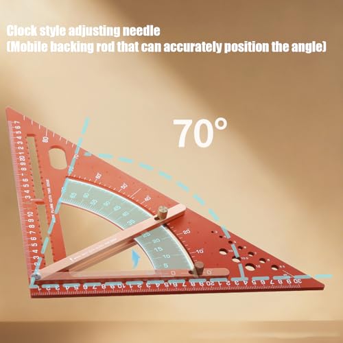 Règle triangulaire travail bois en aluminium durable pour structure robuste