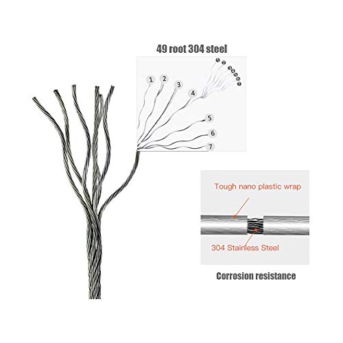 JOOM Retractable Clothesline Indoor Clothes Lines retracting | Heavy Duty for Drying Laundry line|Wall Mounted Stainless Steel 13.8Feet(one line, Black)