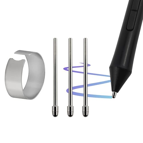 3X Titanio Puntas de Repuesto para Wacom Pro Pen 2/Slim/3D&Classic Pen, Mobile Studio Pro(DTHW1320/1620),Cintiq Pro(DTH1320/1620/2421/3221&DTK2421),Cintiq 16(DTK1660/1661),Intuos Pro(PTH460/660/860)