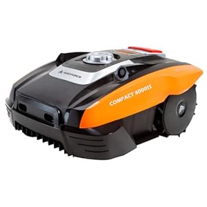YARD FORCE Compact 400RiS Robotmaaier, tot 400 m², zelfrijdende grasmaaier, robot met wifi- en app-bediening, iRadar ultrasone sensor, randsnijfunctie en borstelloze motor