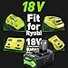 Upgraded 7.0Ah 2Packs P108 18Volt Replacement for Ryobi 18V Battery ONE+ Plus P102 P103 P104 P105 P107 P109 P122 PBP005 PBP004 PBP003 PBP002 RB18L50 BPL1820 Cordless Power Tools with LED Indicator