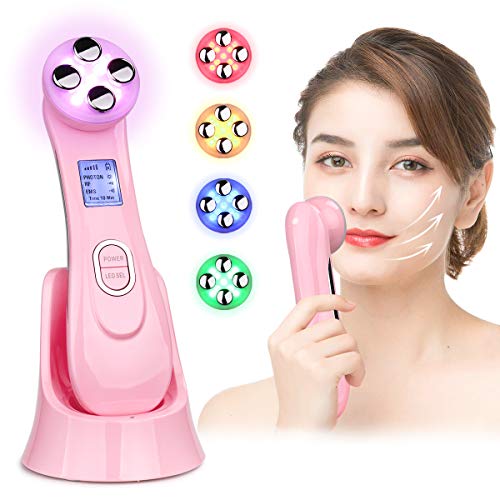 Machine for Facial 5 in 1 Anti Aging Device (Pink)