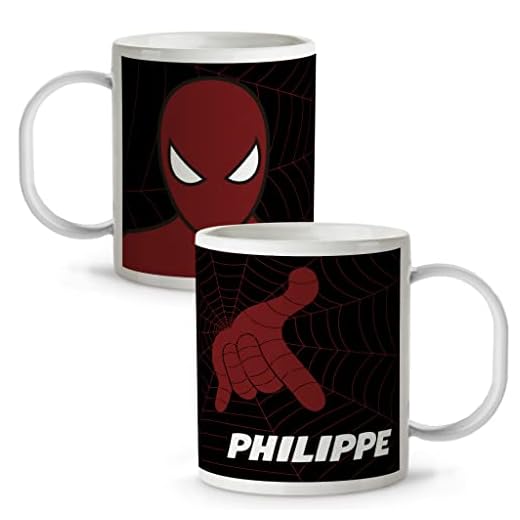 Taza Superhéroes Personalizada con Nombre | Plástico | Vuelta al Cole | Varios Diseños y Colores Interior | Spiderman