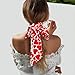 Rmqsyhfz Valentine Red Hearts Bandanas Head Scarf For Women Hair Scarves Accessories Lightweight Fashion Wrap Neck Headscarf