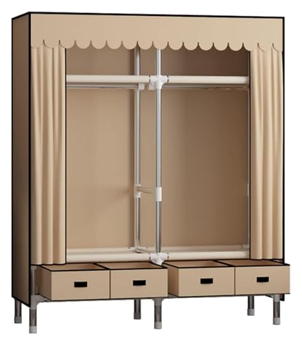 Armoire portable en toile grand volume avec tringle de suspension