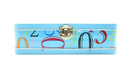 Image of DAHO Metal Storage Box with Hinge for Office, School, Home, Makeup, Arts & Crafts and Accessories (Numbers)