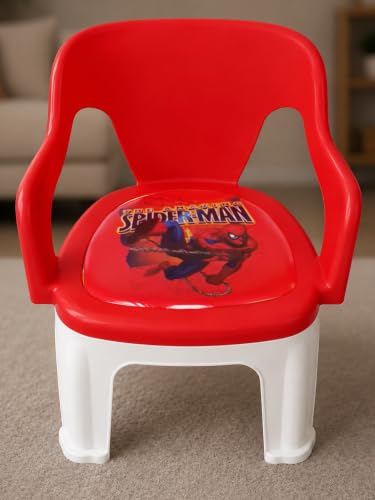 Image of Kids Study Chair with Backrest | Comfortable, Durable & Lightweight Chair for Children - Perfect for Study, Dining & Play (BalComfort Lite, Red)