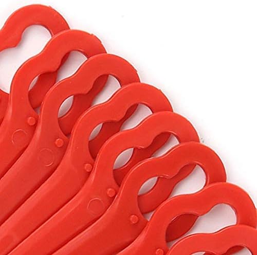 Chuancheng 100Pcs Plastic Cutter Blades Replacement for Stihl PolyCut 2-2 Garden Lawn Mower Trimmer Blades 4008 007 1000 Grass Cutter Tool (100)