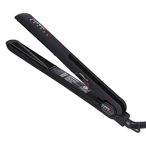 PARWIN PRO Pro Hair Straightener Flat Iron 1 Inch - Ceramic Flat Iron for All Hair Styles with PTC Heating Auto Off Salon Hair Ion Straightener for Short Hair Black