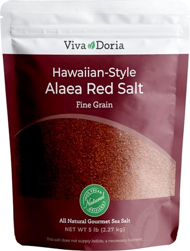 Viva Doria Hawaiian Red Alaea Sea Salt Fine Grain 5 lb