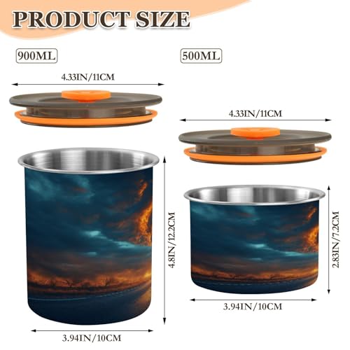 Envase hermético de acero inoxidable para café Blueangle 30oz miniatura 2