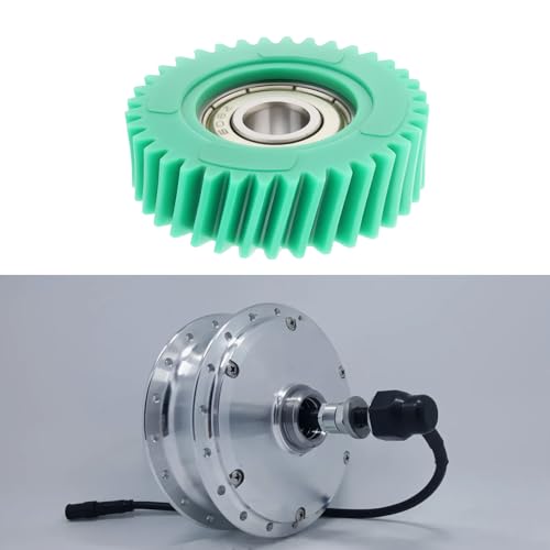 AS Axis Spindleon 3 Stück 36T Nylon-Schrägzahnräder mit 608-Lagern 8x11x38,5 Mm für Elektromotoren für Fahrräder