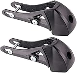 [Dauerhafte Verwendung] - Dieser Inline-Rollschuh-Zehenstopper besteht aus hochwertigem Kunststoff und Legierung. Das Paket enthält 2 Bremsrahmen + 4 lange Schrauben + 8 kleine Schrauben, langlebig und langlebig.