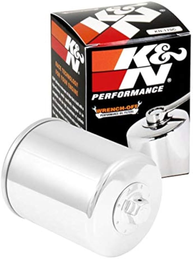 K&N Motorcycle Oil Filter: High Performance, Premium, Designed to be used with Synthetic or Conventional Oils: Fits Select Harely Davidson Motorcycles, KN-170C