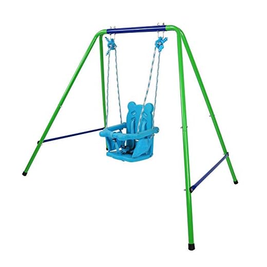 Toddler Swing Playset,My First Toddler Swing - Heavy-Duty Baby Indoor/Outdoor Swing Set with Safety Harness(9-36 Months)