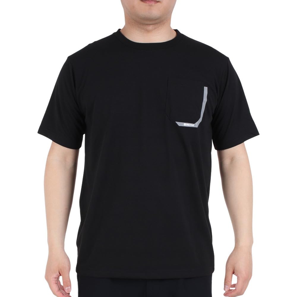 黒 Tシャツ ポケット付き ロゴデザイン ポケット付き7分袖Tシャツ《Tシャツ》 (31329630-67) | LOGOS