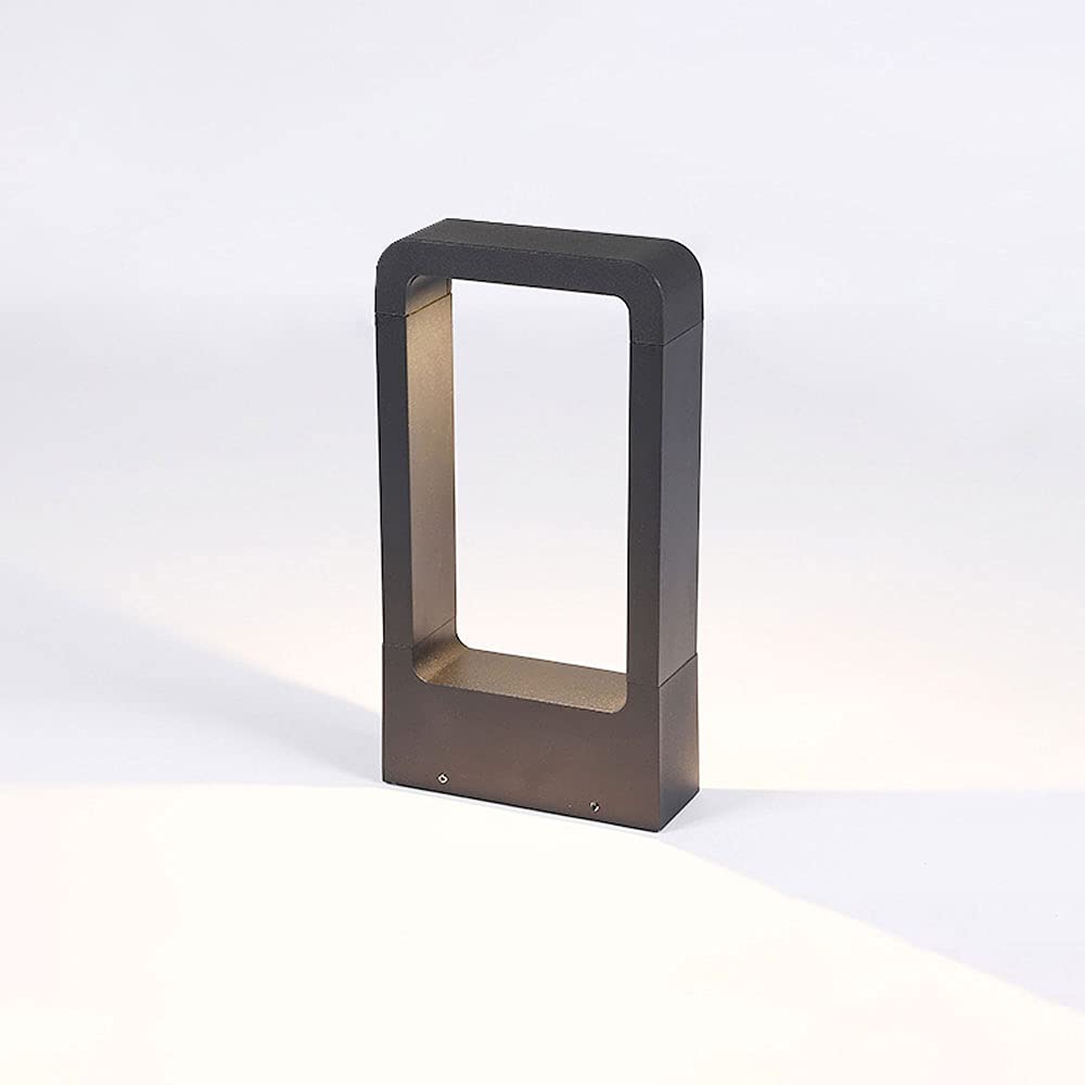 Jadssox Outdoor Table Column Light IP65 Garden Post Lamp, Waterproof LED Pillar Lighting, Black Gate Landscape Lawn Lantern Path Doorpost Lights, Villa Yard Pedestal Lights