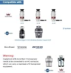 Garbage Disposal Wireless Switch Kit,Remote Control Outlet Wireless Switch for Household Appliances, Compatible with Garbage Disposal Under 2HP
