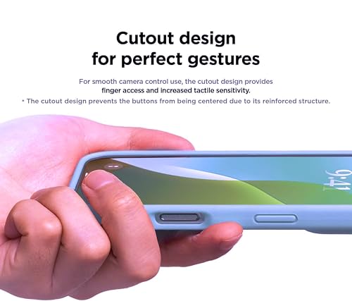 Image of SBMS Liquid Silicone Case for Apple iPhone 16 6.1-Inch, Silky-Soft Touch Full-Body Protective Phone Case, Shockproof Back Cover Case Pouch for iPhone 16 (Sky Blue)