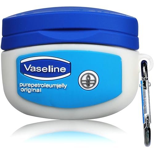 Image of Meyaar Earphone Case Cover Compatible for Realme Buds T300 & T310, Soft Silicone Skin Case Cover Shock-Absorbing Protective Case with Keychain for realme Buds T310 & T300 Only (Vase-line)