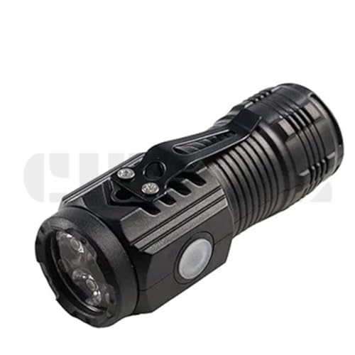 Image of Three-Eyed Monster Mini Super Power Torch, 3 Light Modes Water Resistant, Rechargeable LED (Black)