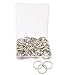Shapenty 0.75Inch Small Split Flat Metal Key Ring Clip Holder, Silver, 50PCS