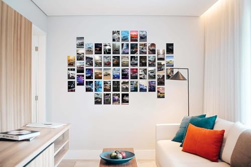 Image of Paper Car Posters For Boys Room,Car Wall Collage Kit For Wall Art Prints,Car Pictures Dorm Room Decor For Teen Boys 50Pcs - 4X6 Inch (Car Wall Collage Kit)