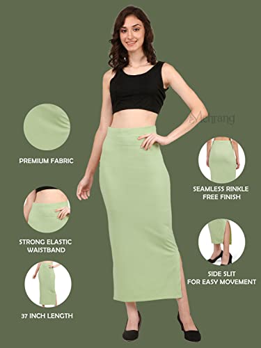 Image of Mehrang Stretchable Saree Shapewear Petticoat for Women, Cotton Blended,Petticoat,Skirts for Women,Shape Wear Dress for Saree