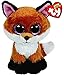 Ty Beanie Boos 10 en 25 cm Slick Brown Fox Plush Medium Soft Big Eyed colección de animales de peluche juguetes de muñeca con etiqueta de corazón