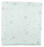 manta bebe crochet facil patron 12952/1 (diciembre de 2010) PMP - Mantilla con Estampado de Estrellas, Color Blanco/Gris, 120 x 120 cm