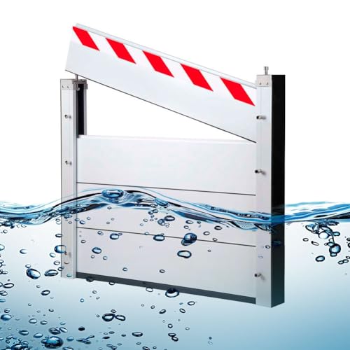 Barrera de protección contra inundaciones YQISHI 75x80cm para mantener el garaje seco ante lluvias