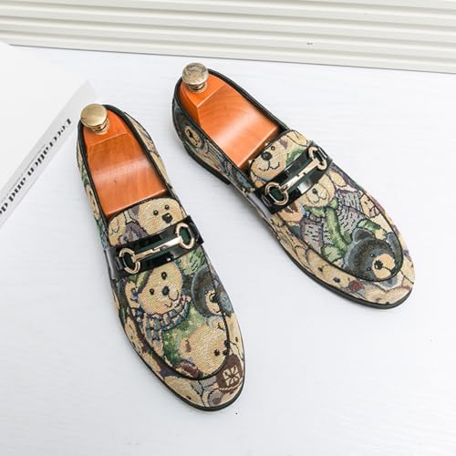 Men's Trendy Printed Loafers,Stylish Casual Footwear- Ideal for Leisure Outings, Social Gatherings & Daily Commut2