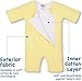 Baby Merlin's Magic Merlin Sleepsuit - Microfleece Baby Transition Swaddle - Sleep Suit for Infants 3-6 Months - Soft Cotton, Double Zipper for Easy Diaper Changes - Yellow