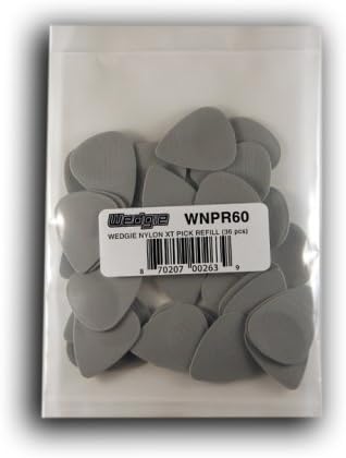 Wedgie WNPR60 0.60mm Wedgie Nylon Pick Refill, 36 Pieces, Light Grey