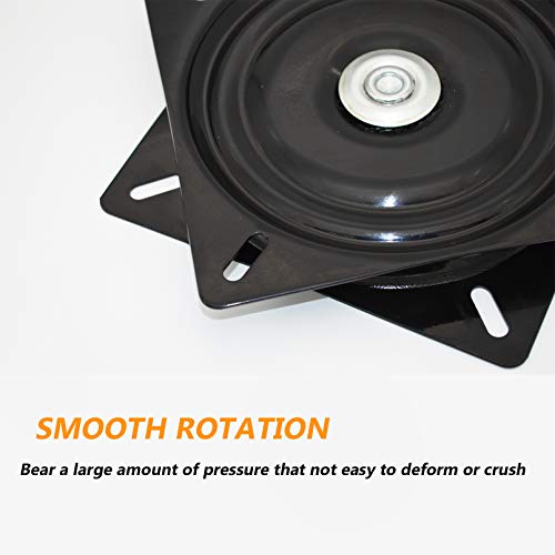 Vuybvy 6Inch Chair Swivel Replacement Bar Stool Swivel Plate Chair Swivel Base Boat Seat Full Ball Bearing 360 Degree Turntable Mount Mechanism Swivel Stool Hardware For Recliner Chair Or Furniture #TOP5