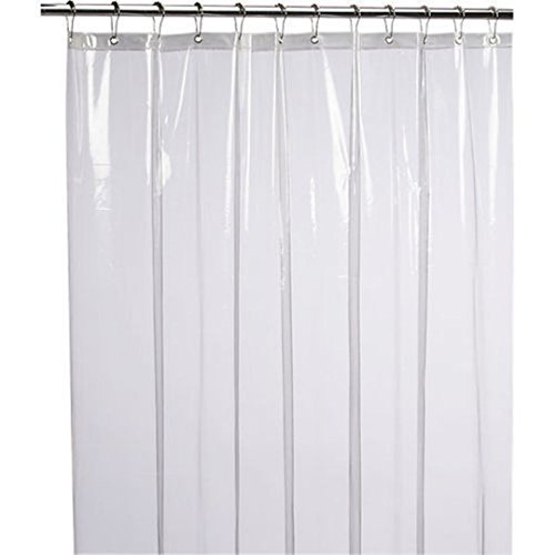 Image of Kuber Industries PVC Transparent Water Proof AC Curtains | 0.30mm Thickness with Hooks Ac Curtain for Home & Office | Door Curtain /Parda for AC Room| 7 Feet | Pack of 1