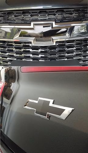 Reflective Concepts - Front and Rear Bowtie Emblem Overlay Decal Stickers - 2013-2015 Malibu - (Color: Gloss Black)