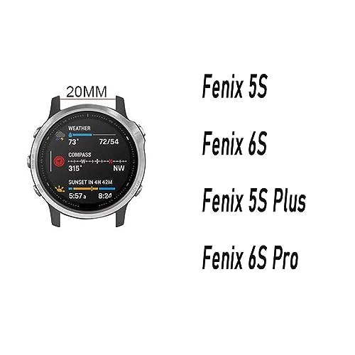 Quickfit watch band Fenix 5S 20mm avec fermoir or rose CZKE