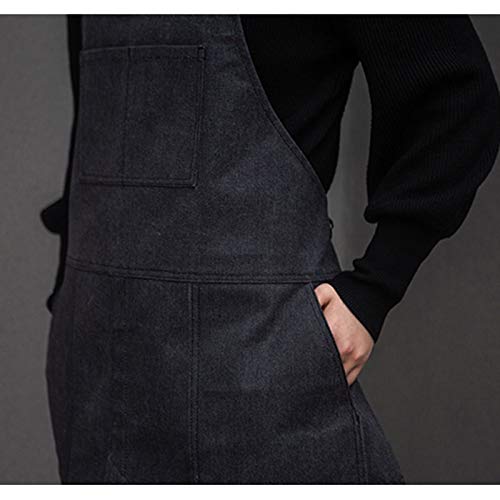 Delantales De Cocina Delantal Cocina Slits Peluquero Dinero Restaurante Barista Delantales Pintura Ropa De Trabajo For Hombres Y Mujeres (Color : Lether Belt)