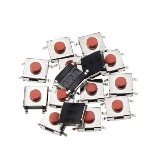 Interrupteur tactile CMS réactif avec bouton-poussoir rouge 4 broches