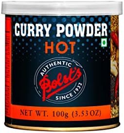 Bolst's Hot Curry Powder | Curry Masala | Indian Kitchen Spices Masala | 10+ Authentic Whole Indian Spices | Multi-Purpose Cury Powder for Veg or Non-Veg Curries & Sabzis 100g
