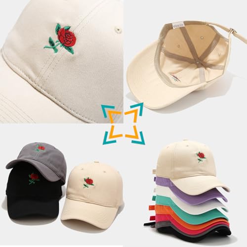 Gorra beisbolera negra bordada para hombre talla única miniatura 5