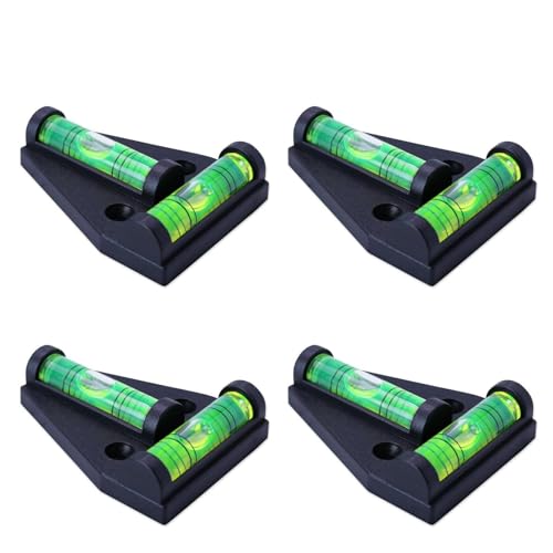 T Bubble Leveling System 2 Way Leveler for RV Camper Trailer 4 PACK -