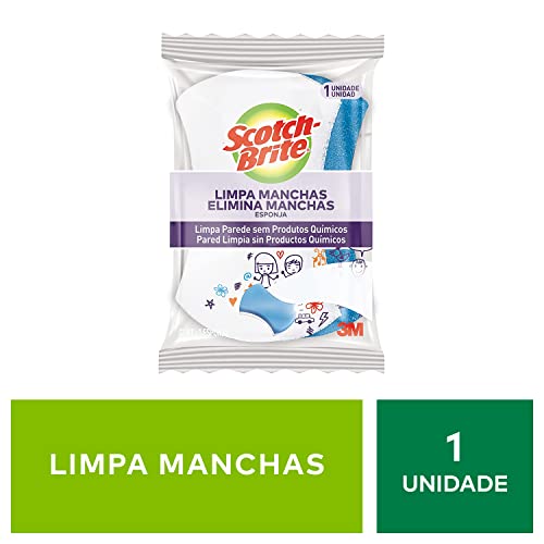Scotch-Brite, 3M, Esponja Tira Manchas Para Limpeza, 1 unidade.