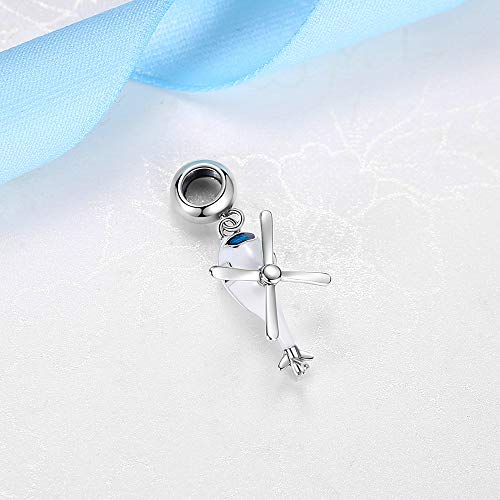 Abalorio de plata 925 con trébol de cristal verde para pulseras de mujer en caja de regalo 3