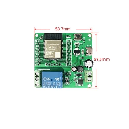 Module de Relais Unique ESP32 DC5-60V Carte IO0 Interrupteur Sans Fil DIY