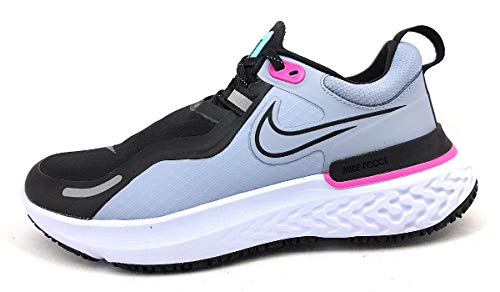 Nike React Miler Shield, Zapatillas para Correr Mujer, Obsidian Mist Black Aurora Gre, 41 EU