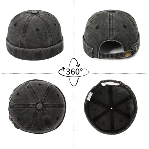 BharatBazaar Men's Grey Fisherman Beanie - Image 5