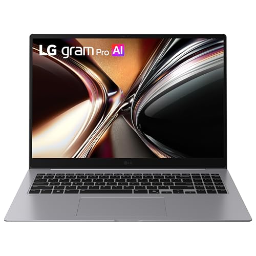 Image of LG gram Pro 16-inch Thin and Lightweight Dual AI Laptop Computer, Windows 11 Home, Copilot+ PC, Intel Core Ultra X7 358H, 16GB RAM, 1TB SSD, OLED Display, Aerominum Silver